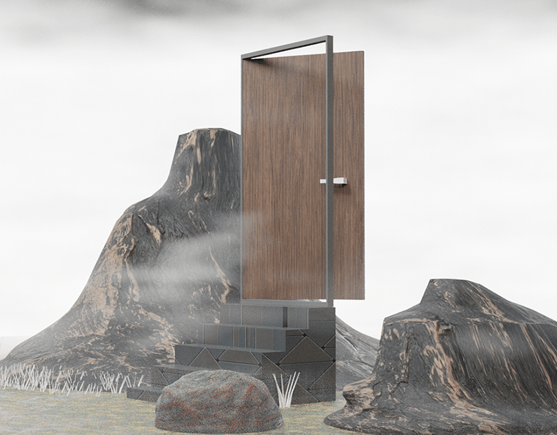 The Door of Future — surreal 3D render